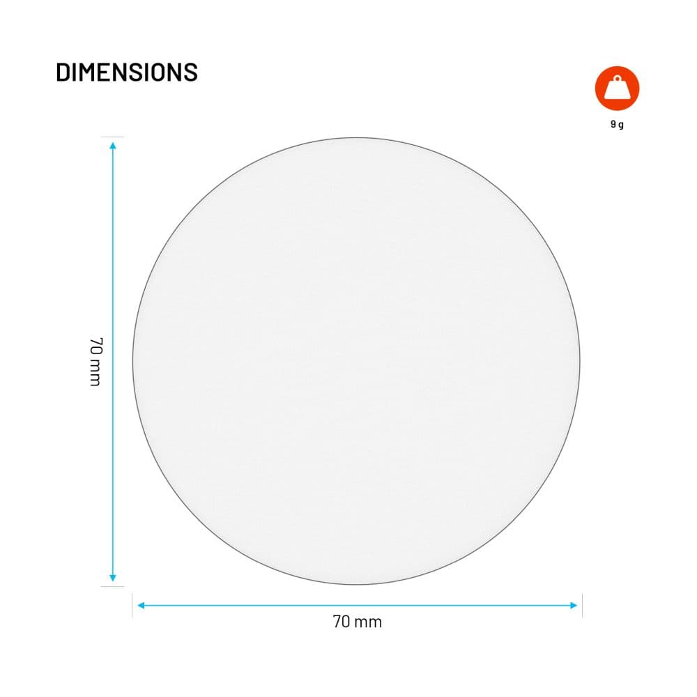 Podložka FIXED Disc pod držák na palubní desku, čirá - náhled 5