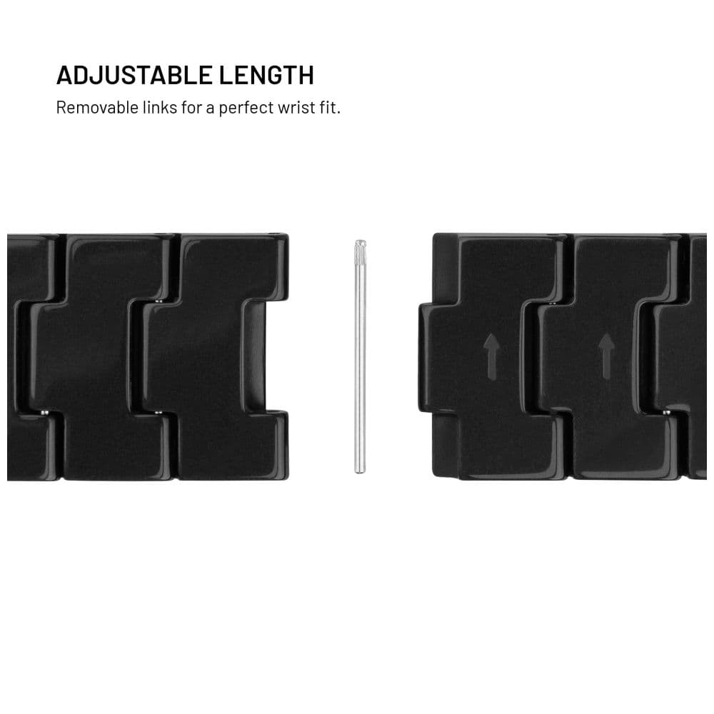 Resinový řemínek FIXED Resin Strap s Quick Release 18mm pro smartwatch, Carbon Black - náhled 4