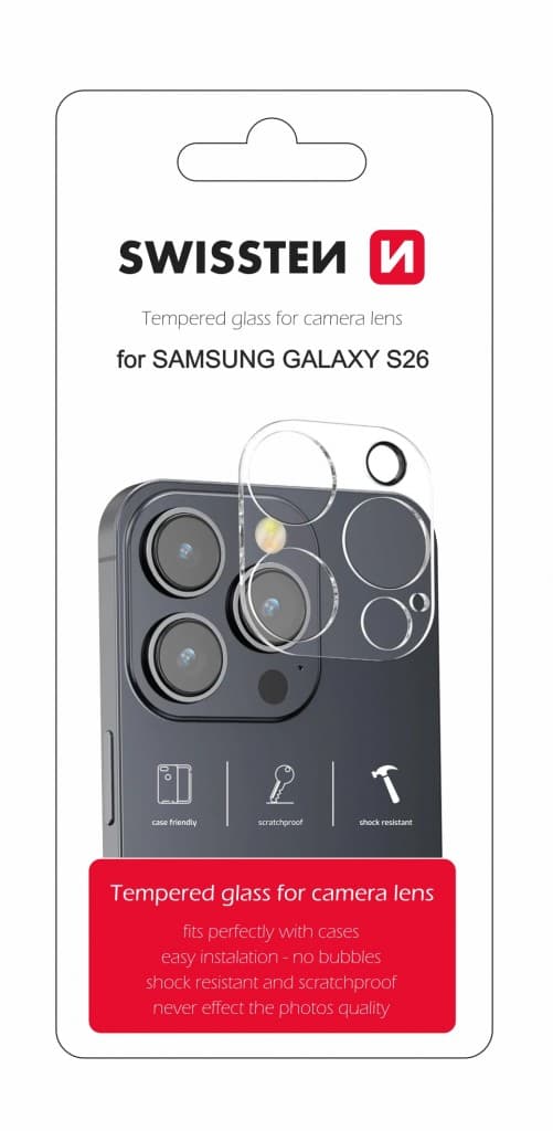 Ochranné sklo Swissten na čočky fotoaparátu pro Samsung Galaxy S26 5G - náhled 5