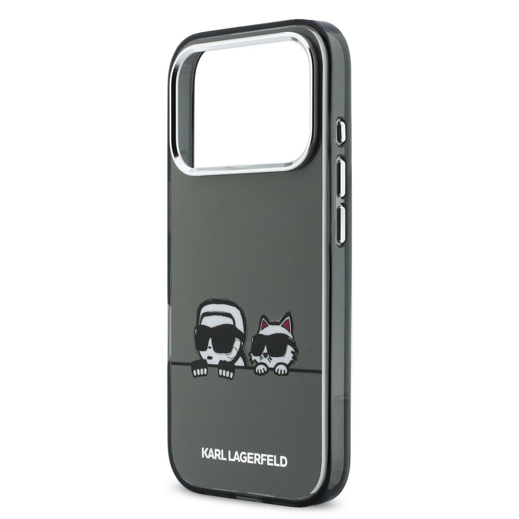 Zadní kryt Karl Lagerfeld IML K&amp;CH Heads Logo MagSafe pro iPhone 17 Pro Black - náhled 5