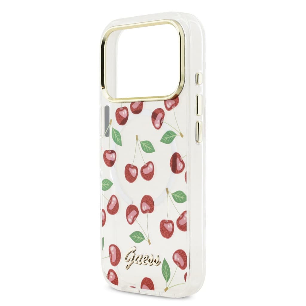 Zadní kryt Guess IML Glitter Cherry MagSafe pro iPhone 17 Pro - náhled 5