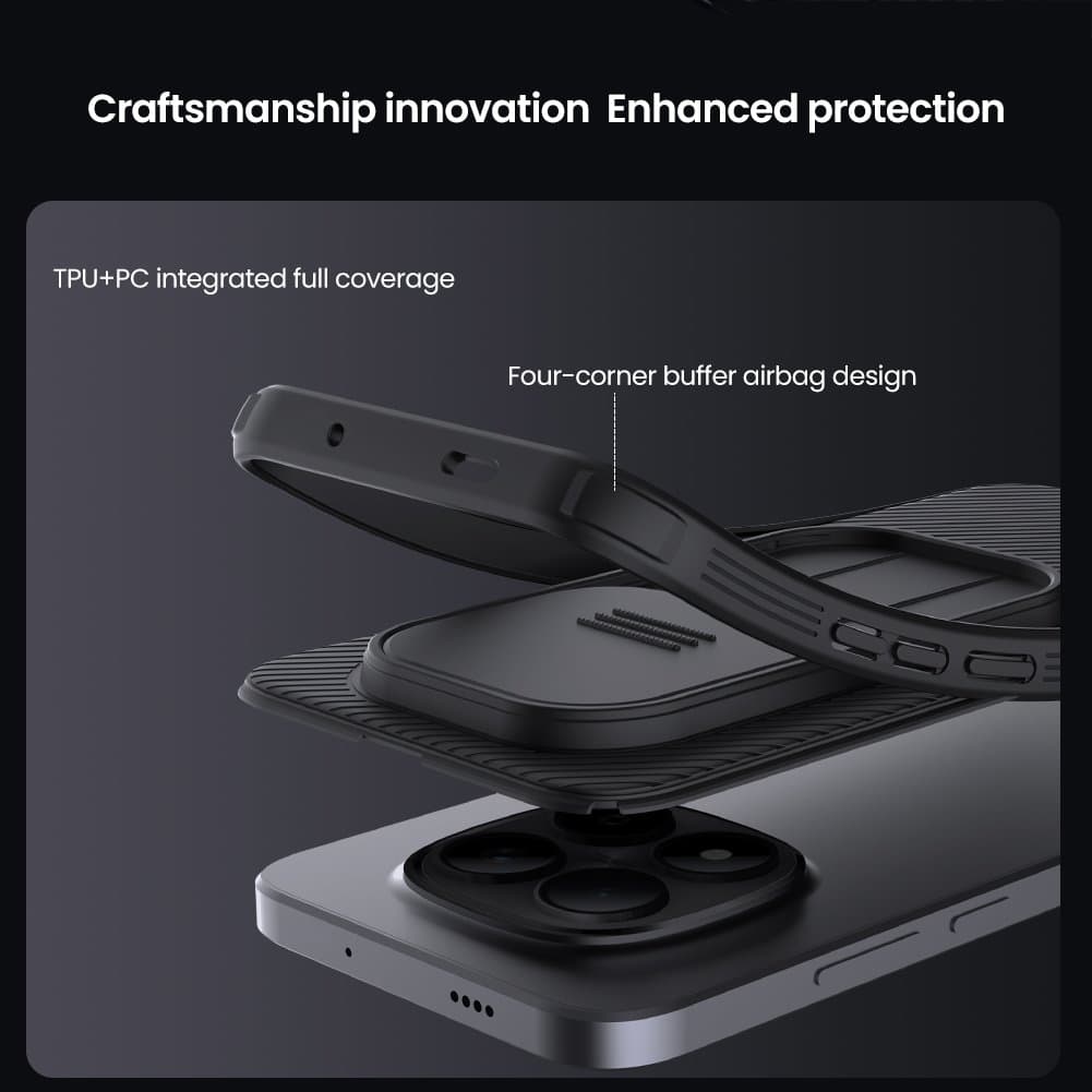 Zadní kryt Nillkin CamShield PRO pro Xiaomi Redmi Note 15 Pro+ 5G Black - náhled 5