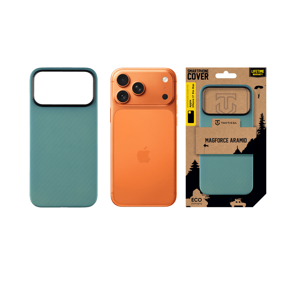 Kryt Tactical MagForce Aramid pro Apple iPhone 17 Pro Max Blue Jay - náhled 5