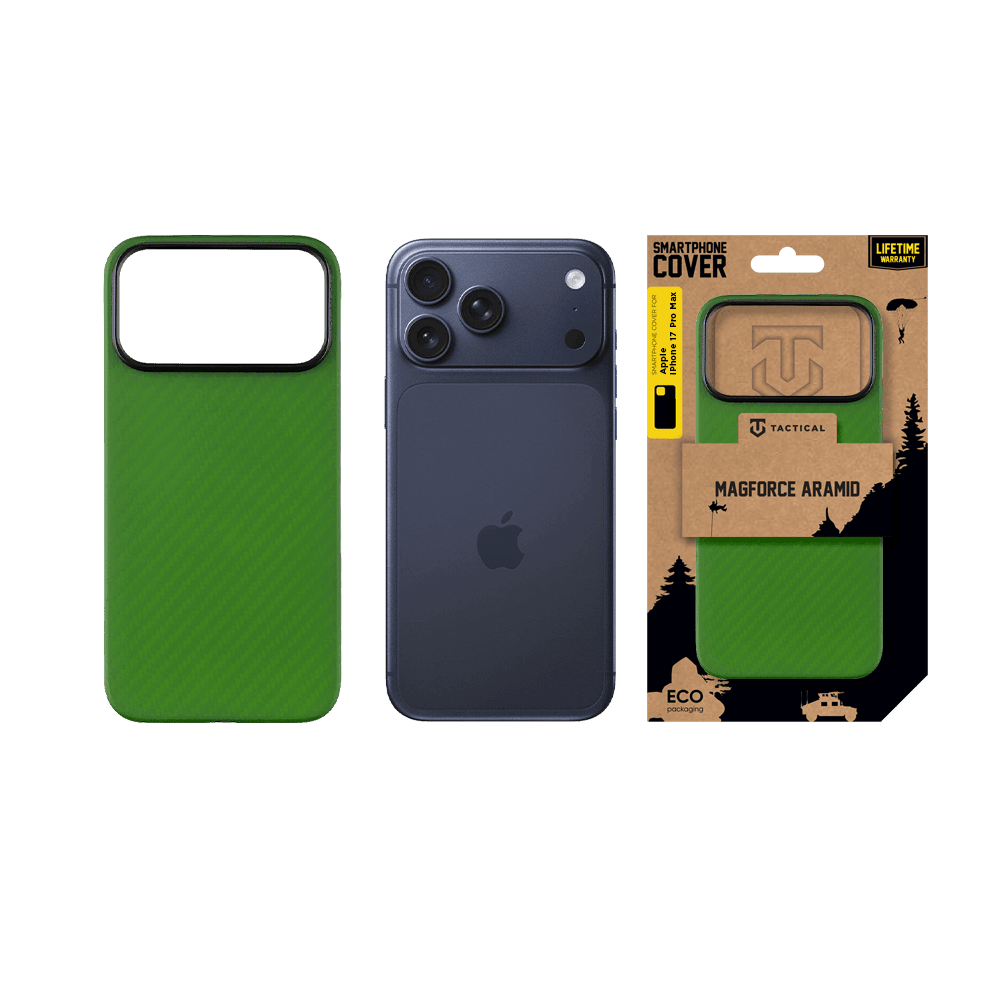 Kryt Tactical MagForce Aramid pro Apple iPhone 17 Pro Max Green Toad - náhled 5