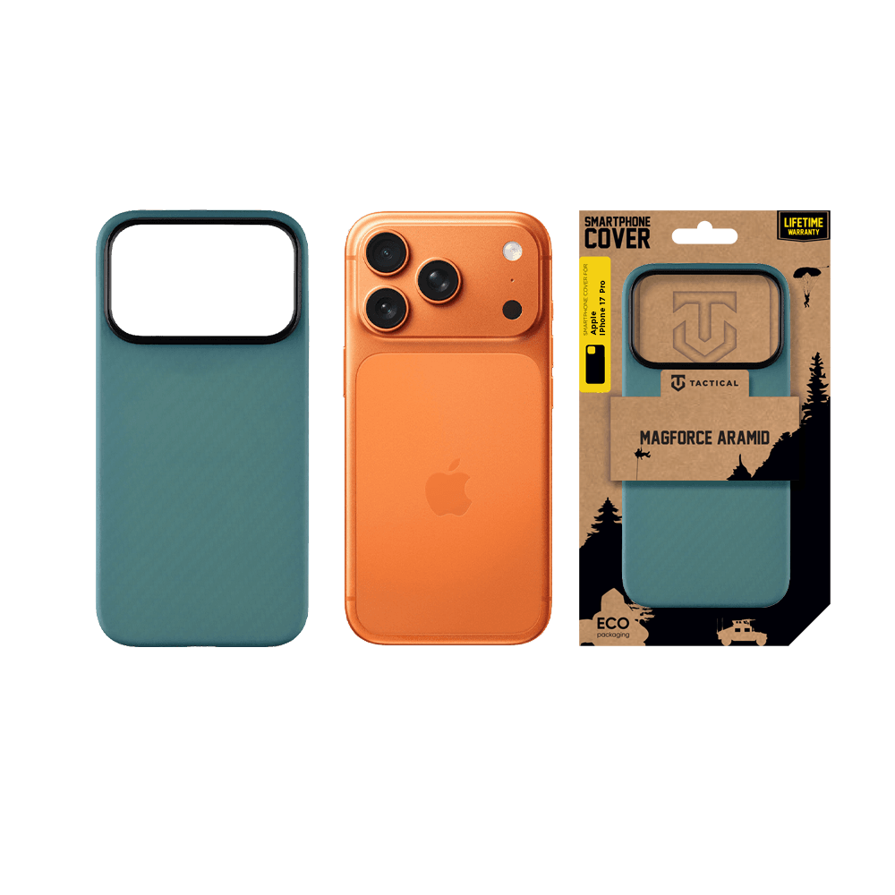 Kryt Tactical MagForce Aramid pro Apple iPhone 17 Pro Blue Jay - náhled 5