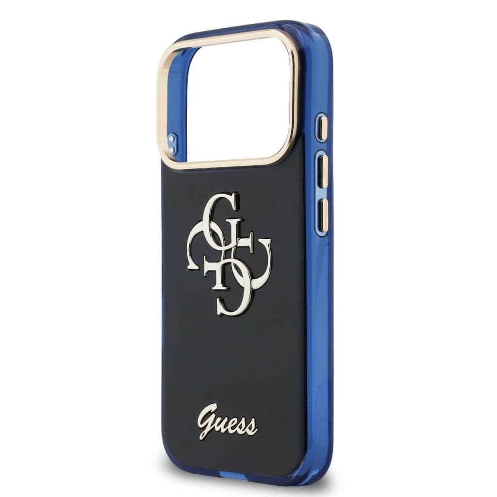 Zadní kryt Guess IML 4G Script Metal Logo pro iPhone 17 Pro Blue - náhled 5