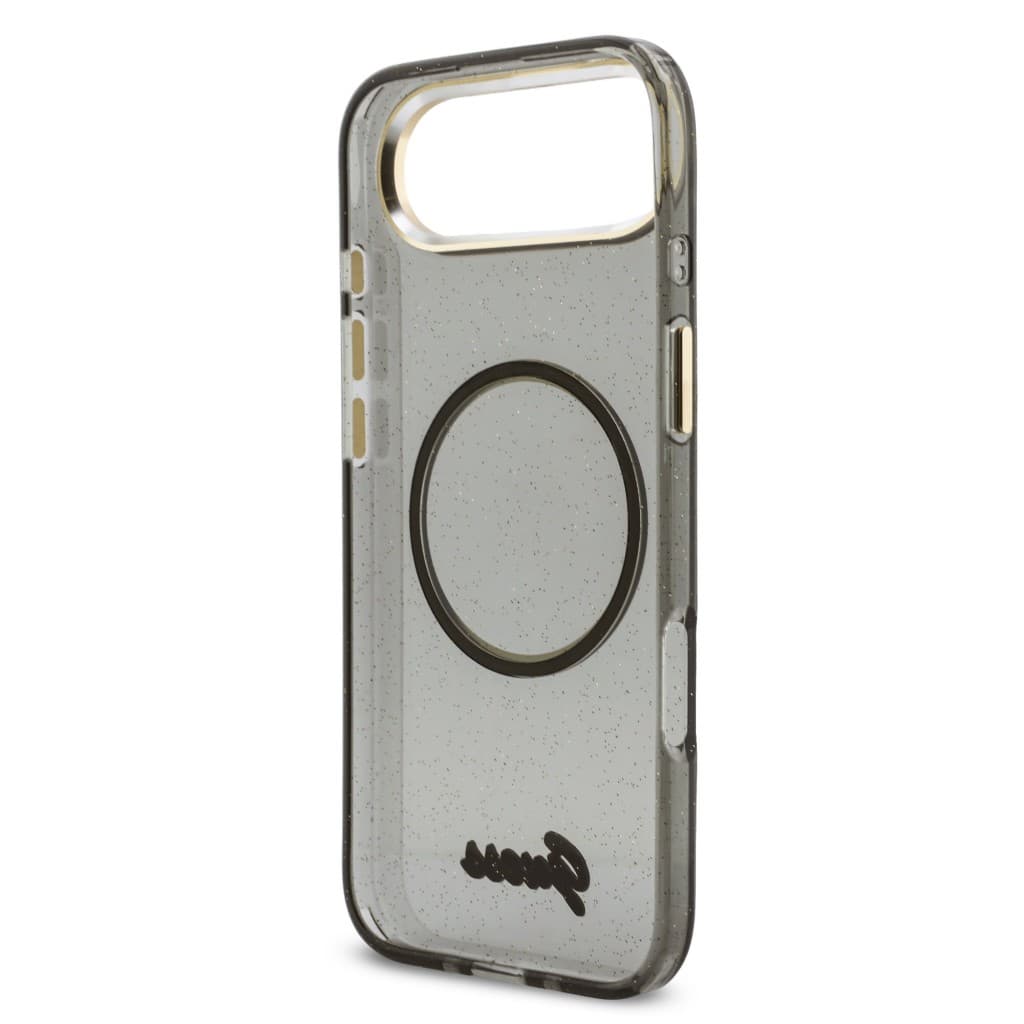 Zadní kryt Guess IML Glitter Script Strap MagSafe pro iPhone Air Black - náhled 5