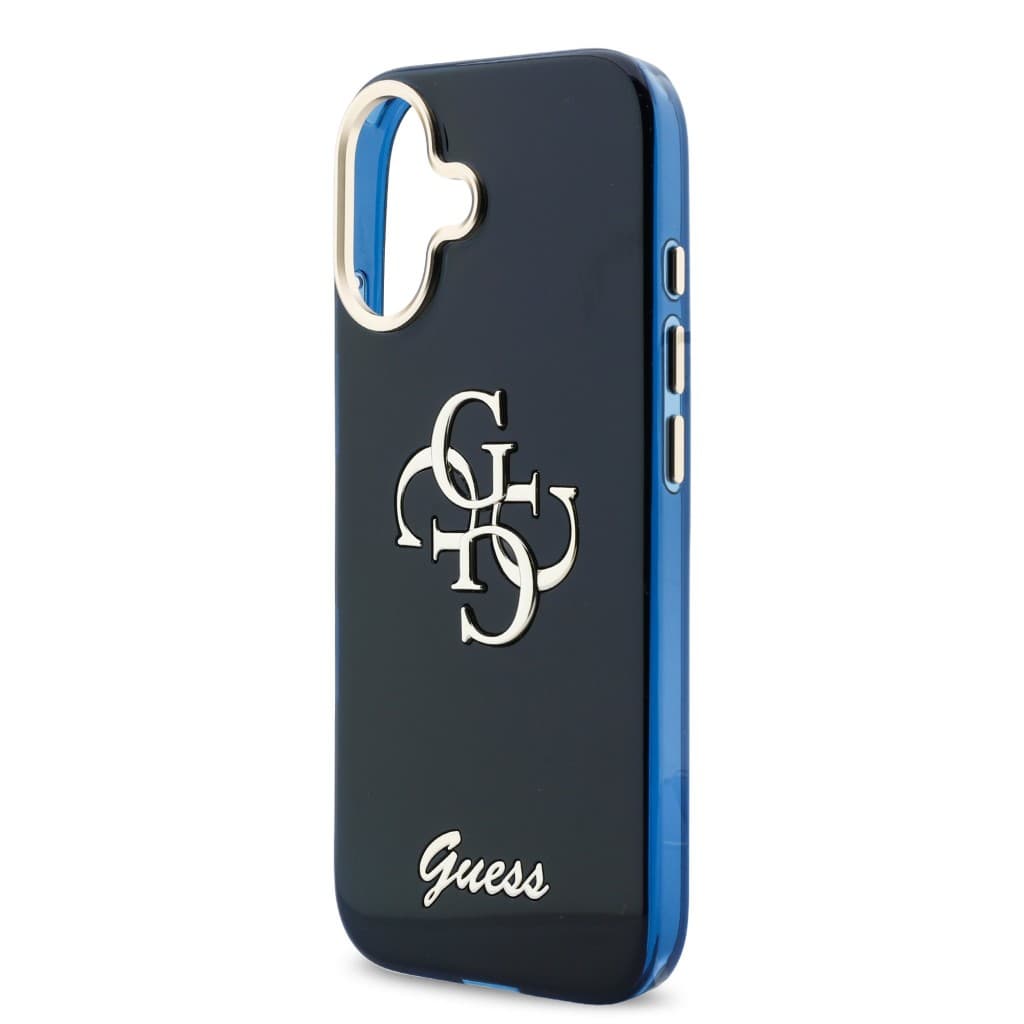 Zadní kryt Guess IML 4G Script Metal Logo pro iPhone 17 Blue - náhled 5