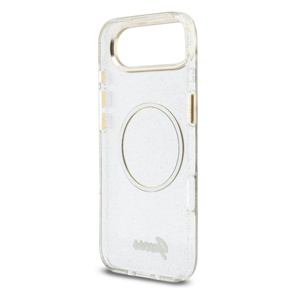 Zadní kryt Guess IML Glitter Script Strap MagSafe pro iPhone Air Transparent - náhled 5