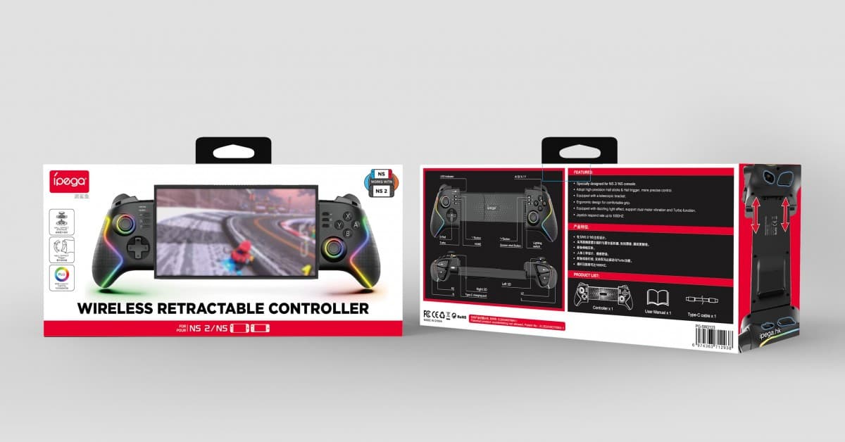 Gamepad iPega SW2123 Wireless RGB pro Nintendo Switch/Nintendo Switch 2 Black - náhled 5