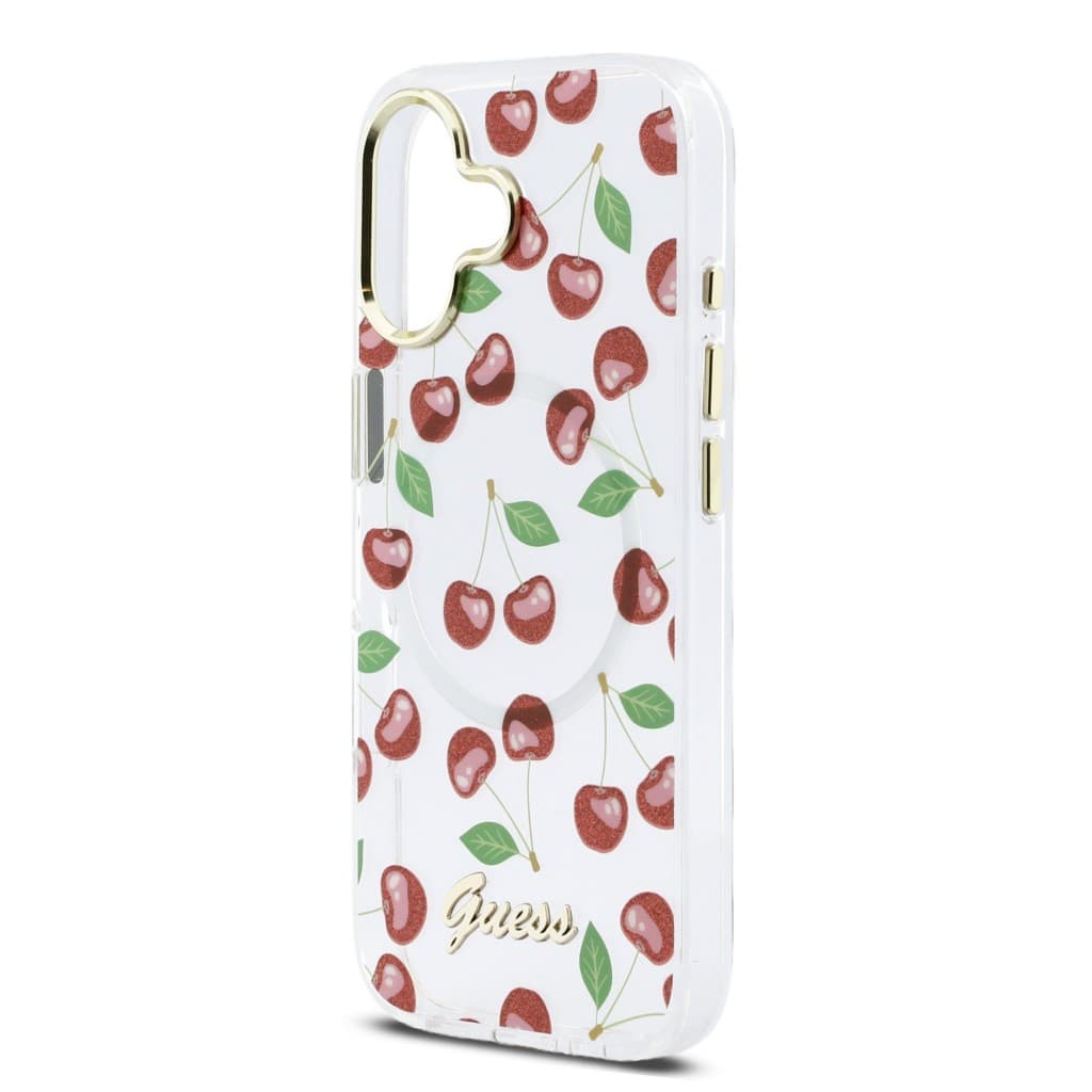 Zadní kryt Guess IML Glitter Cherry MagSafe pro iPhone 17 - náhled 5