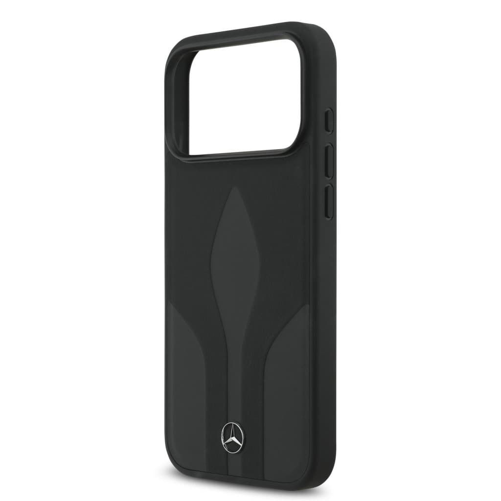 Zadní kryt Mercedes Leather The Move MagSafe pro iPhone 17 Pro Max Black - náhled 5