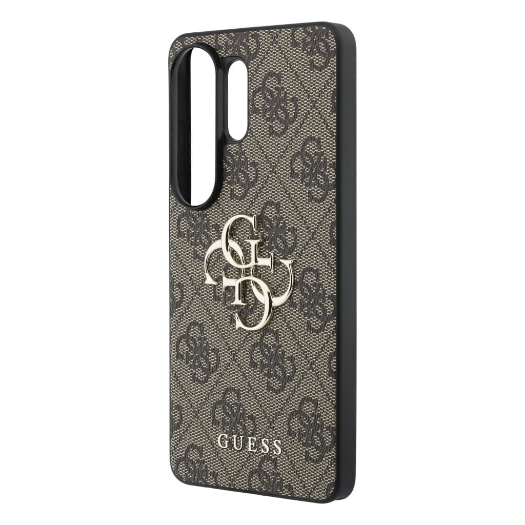 Zadní kryt Guess PU 4G Metal Logo pro Samsung Galaxy S26 Ultra hnědý - náhled 5