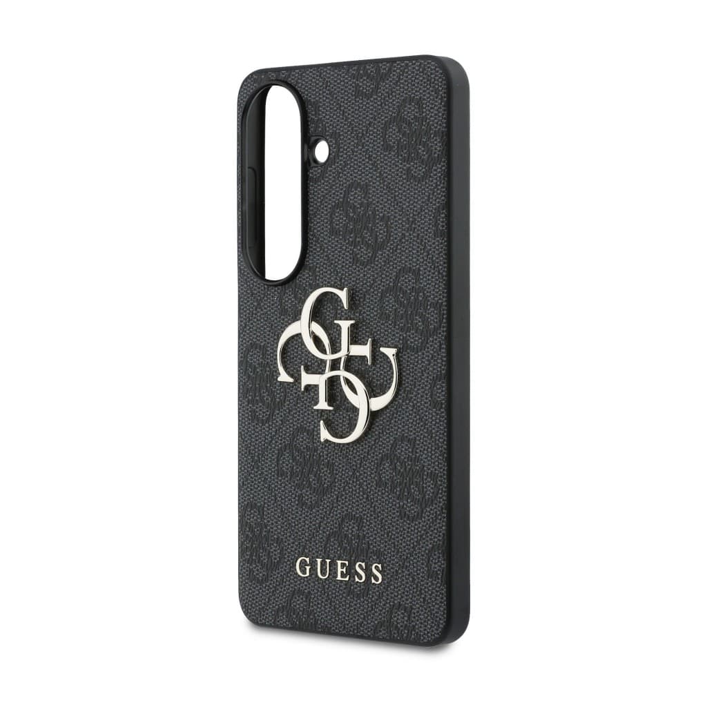 Zadní kryt Guess PU 4G Metal Logo pro Samsung Galaxy S26+ šedý - náhled 5