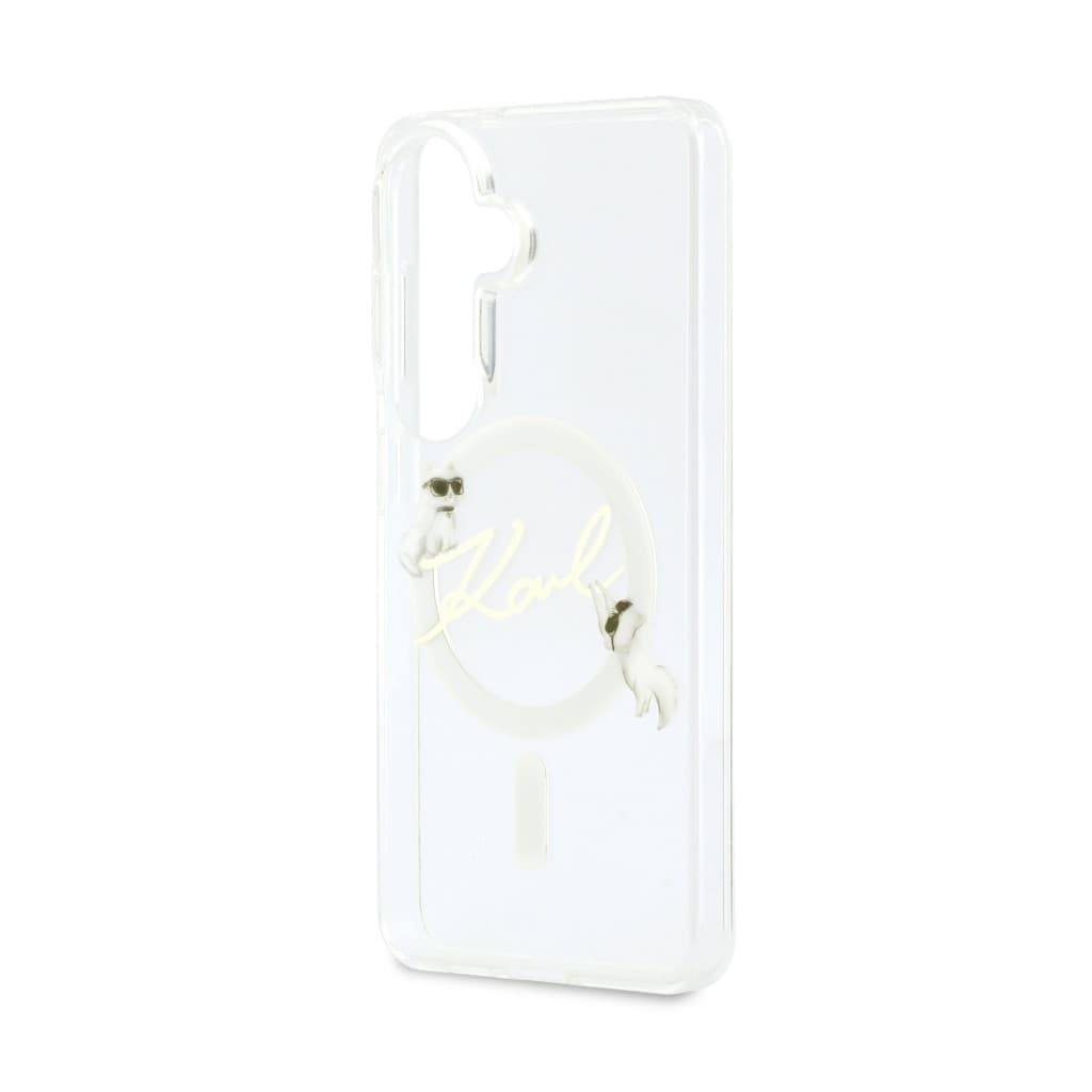 Zadní kryt Karl Lagerfeld IML Choupette Karl Script Logo Magnetic pro Samsung Galaxy S26 průhledný - náhled 5