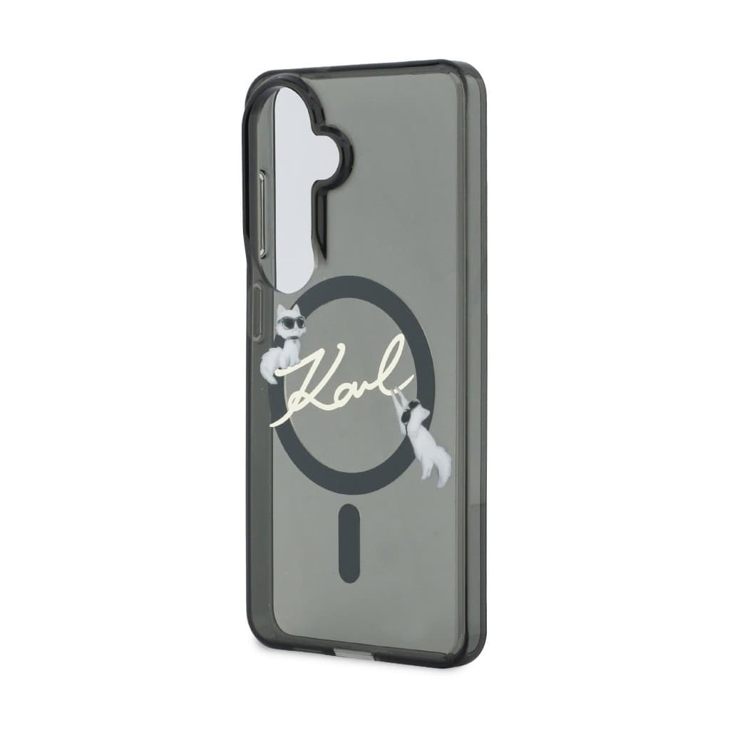 Zadní kryt Karl Lagerfeld IML Choupette Karl Script Logo Magnetic pro Samsung Galaxy S26 černý - náhled 5