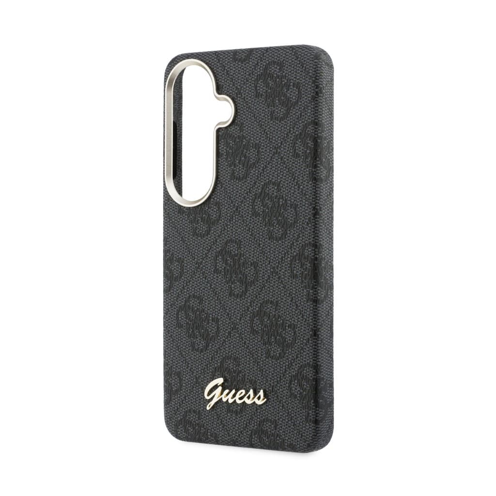 Zadní kryt Guess PU 4G Script Metal Logo Magnetic pro Samsung Galaxy S26 černý - náhled 5