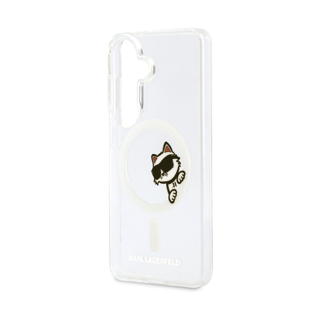 Zadní kryt Karl Lagerfeld IML Choupette Peekaboo Logo Magnetic pro Samsung Galaxy S26 průhledný - náhled 5