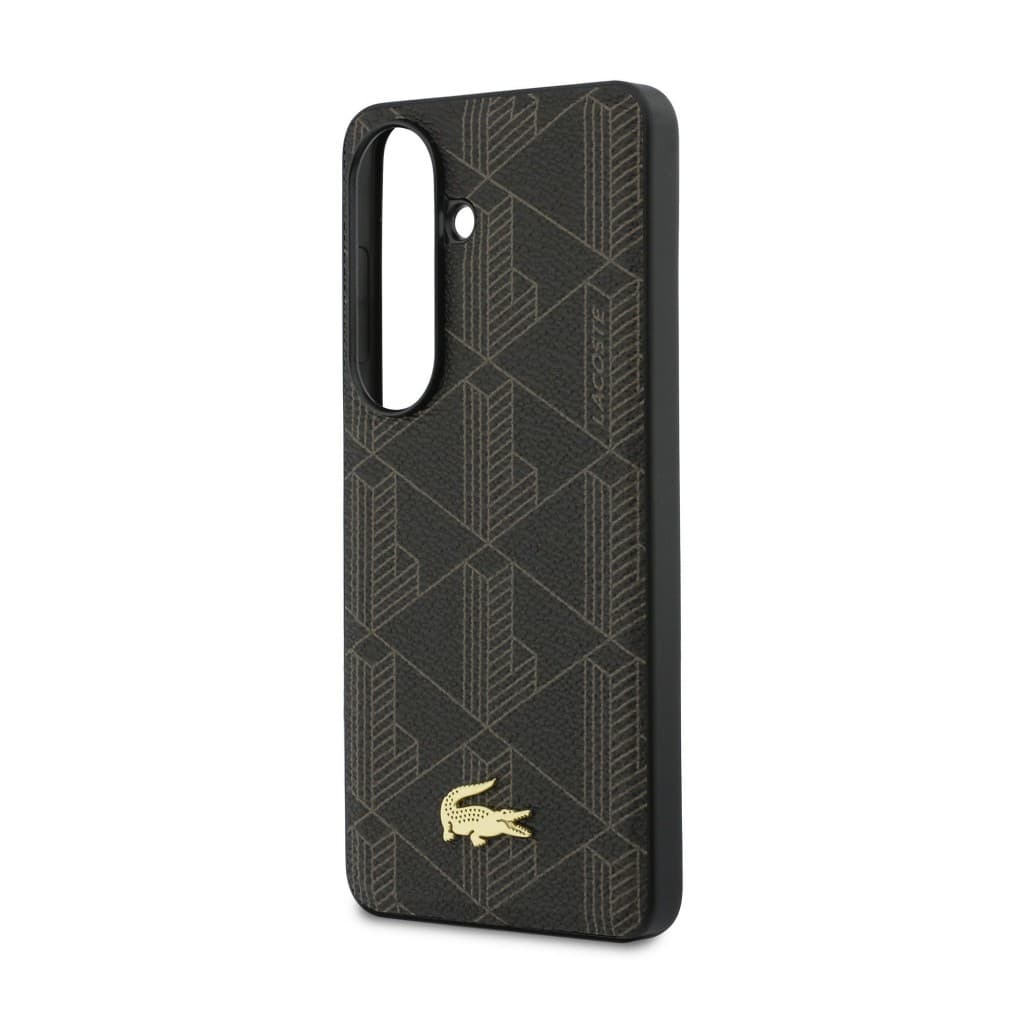 Zadní kryt Lacoste PVC Blend Monogram Gold Logo Magnetic pro Samsung Galaxy S26+ hnědý - náhled 5