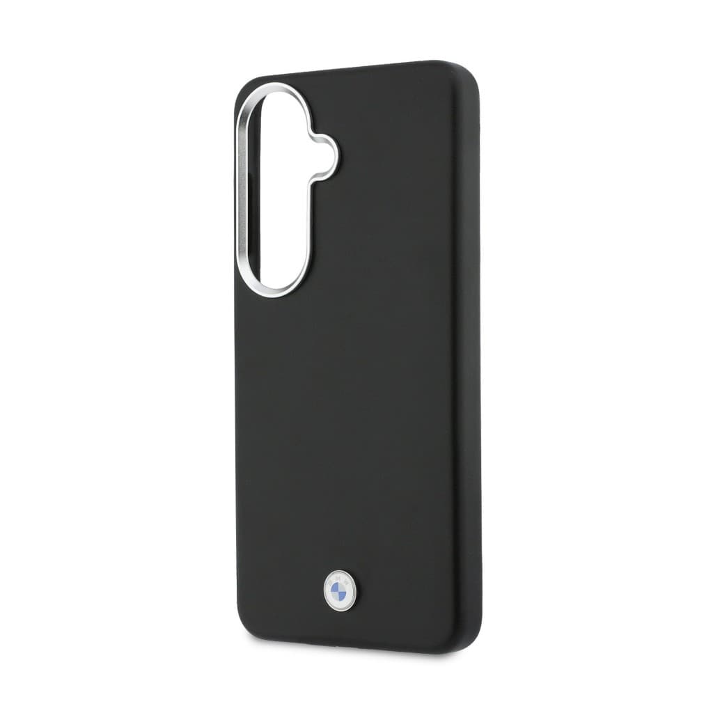 Zadní kryt BMW Signature PU Leather Metal Logo Magnetic pro Samsung Galaxy S26 černý - náhled 5