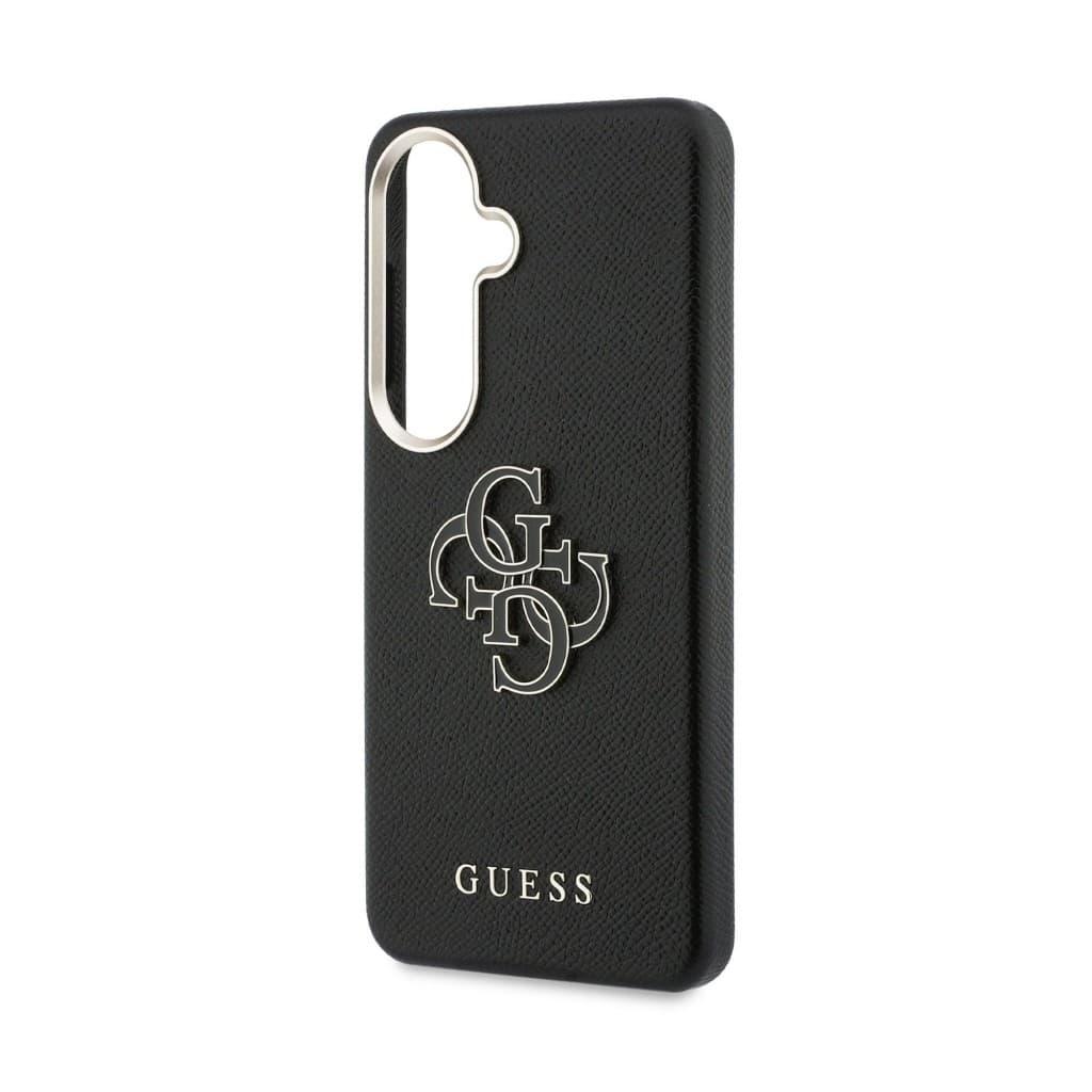 Zadní kryt Guess PU 4G Resin Metal Logo pro Samsung Galaxy S26+ černý - náhled 5