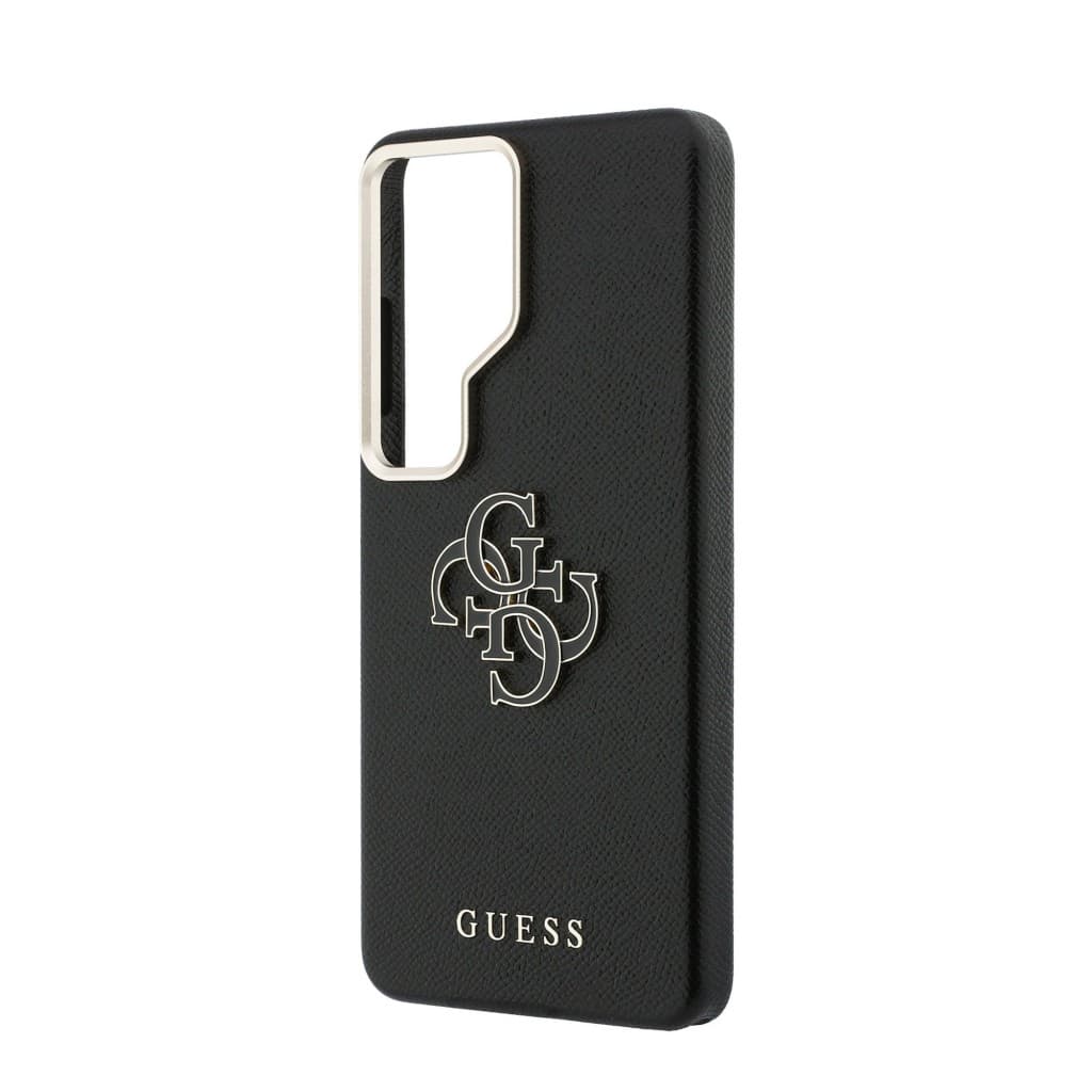 Zadní kryt Guess PU 4G Resin Metal Logo pro Samsung Galaxy S26 Ultra černý - náhled 5