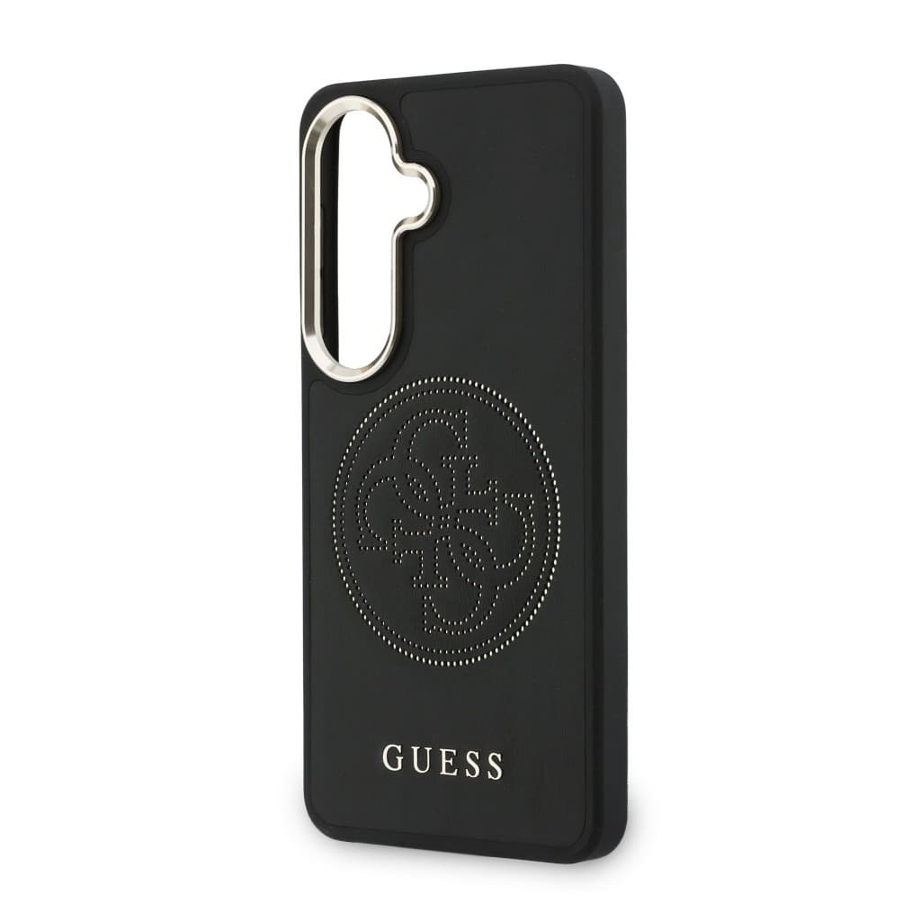 Zadní kryt Guess PU Perforated 4G Logo Magnetic pro Samsung Galaxy S26 černý - náhled 5