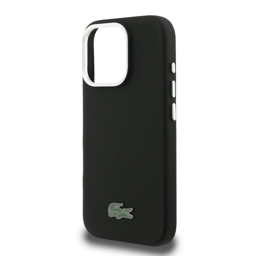 Zadní kryt Lacoste PVC Iconic Petit Pique Metal Logo MagSafe pro iPhone 16 Pro černý - náhled 5