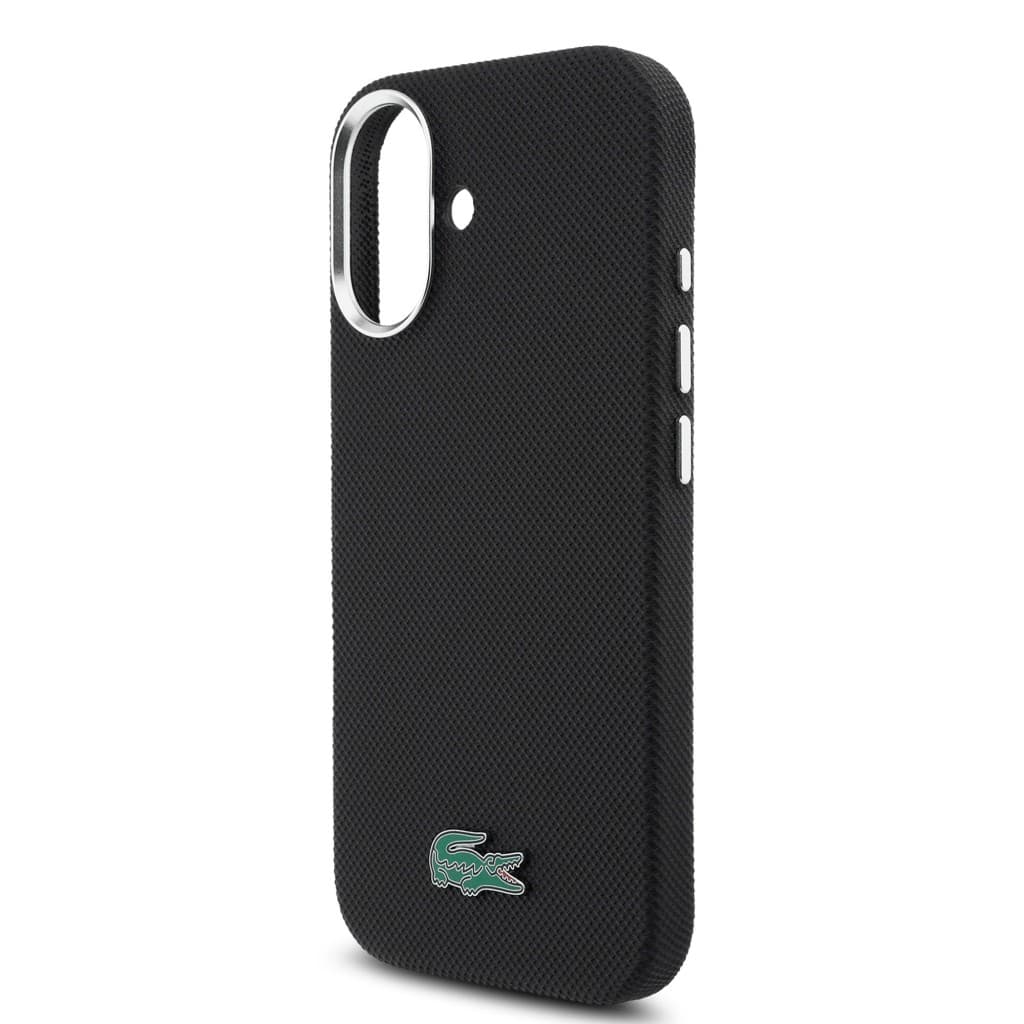 Zadní kryt Lacoste PVC Iconic Petit Pique Metal Logo MagSafe pro iPhone 16 černý - náhled 5