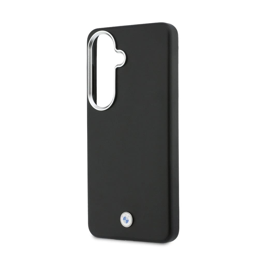 Zadní kryt BMW Signature PU Leather Metal Logo Magnetic pro Samsung Galaxy S26+ černý - náhled 5