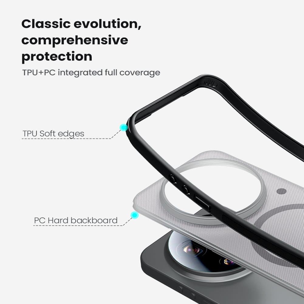 Zadní kryt Nillkin Super Frosted PRO Magnetic pro Xiaomi 17 Ultra průhledně černý - náhled 5