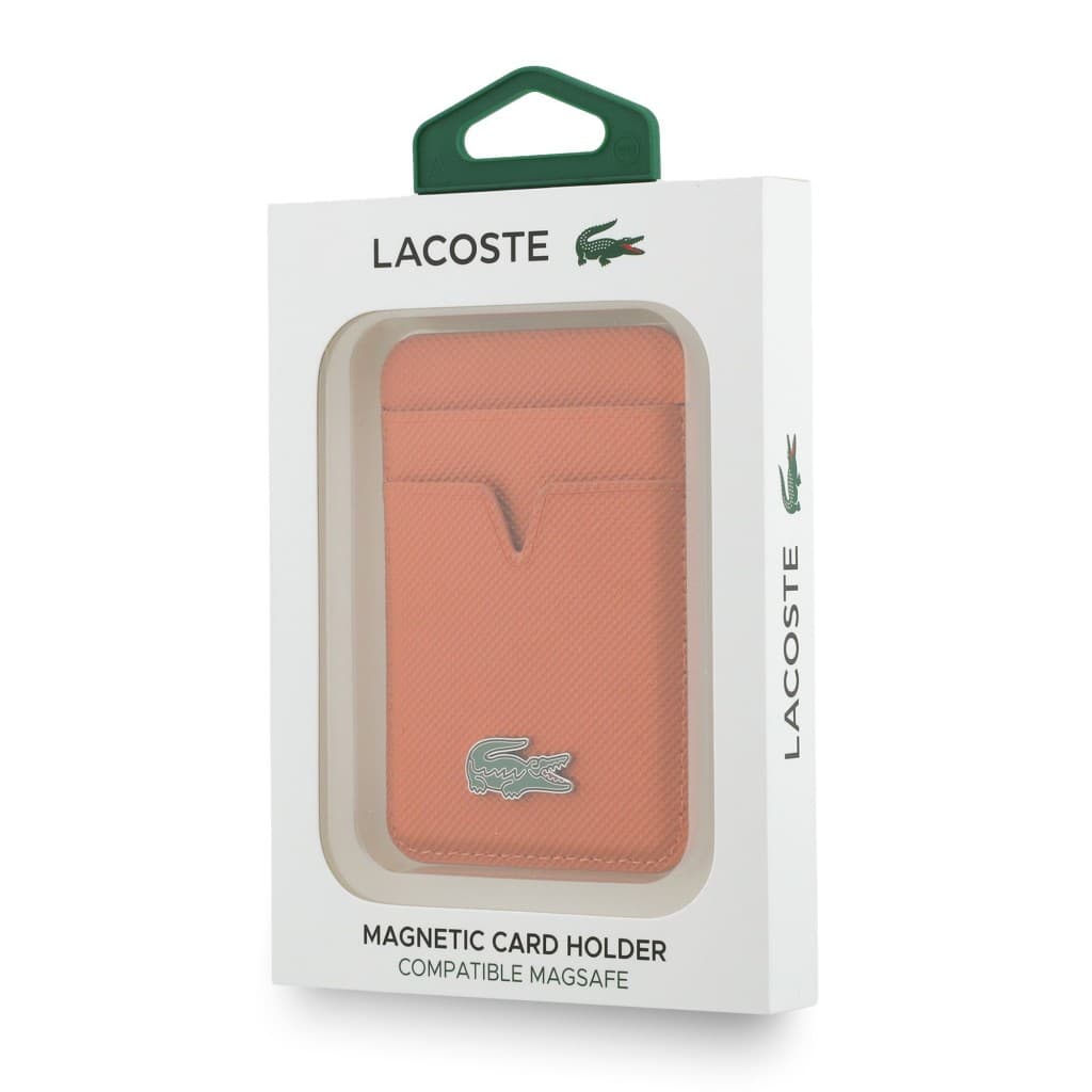 Peněženka Lacoste PU Iconic Petit Pique MagSafe oranžová - náhled 5