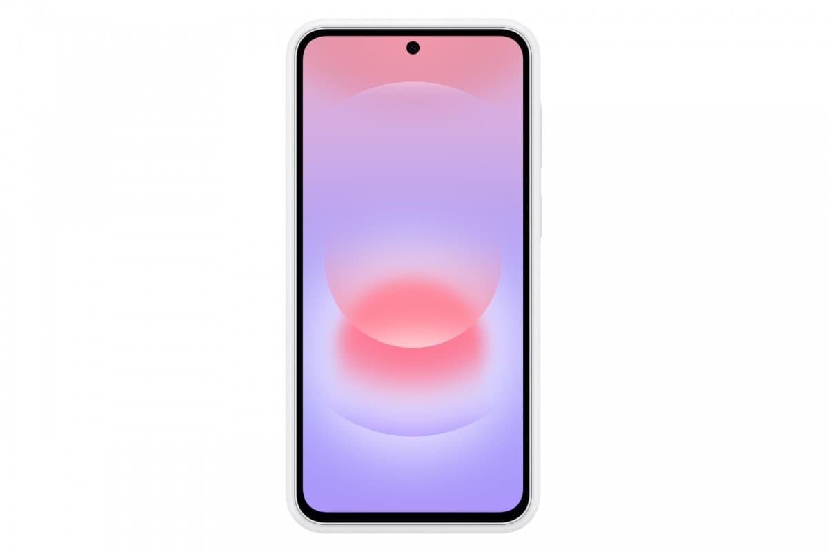 Silikonový kryt Samsung EF-PA376CJE pro Galaxy A37 světle šedý - náhled 5