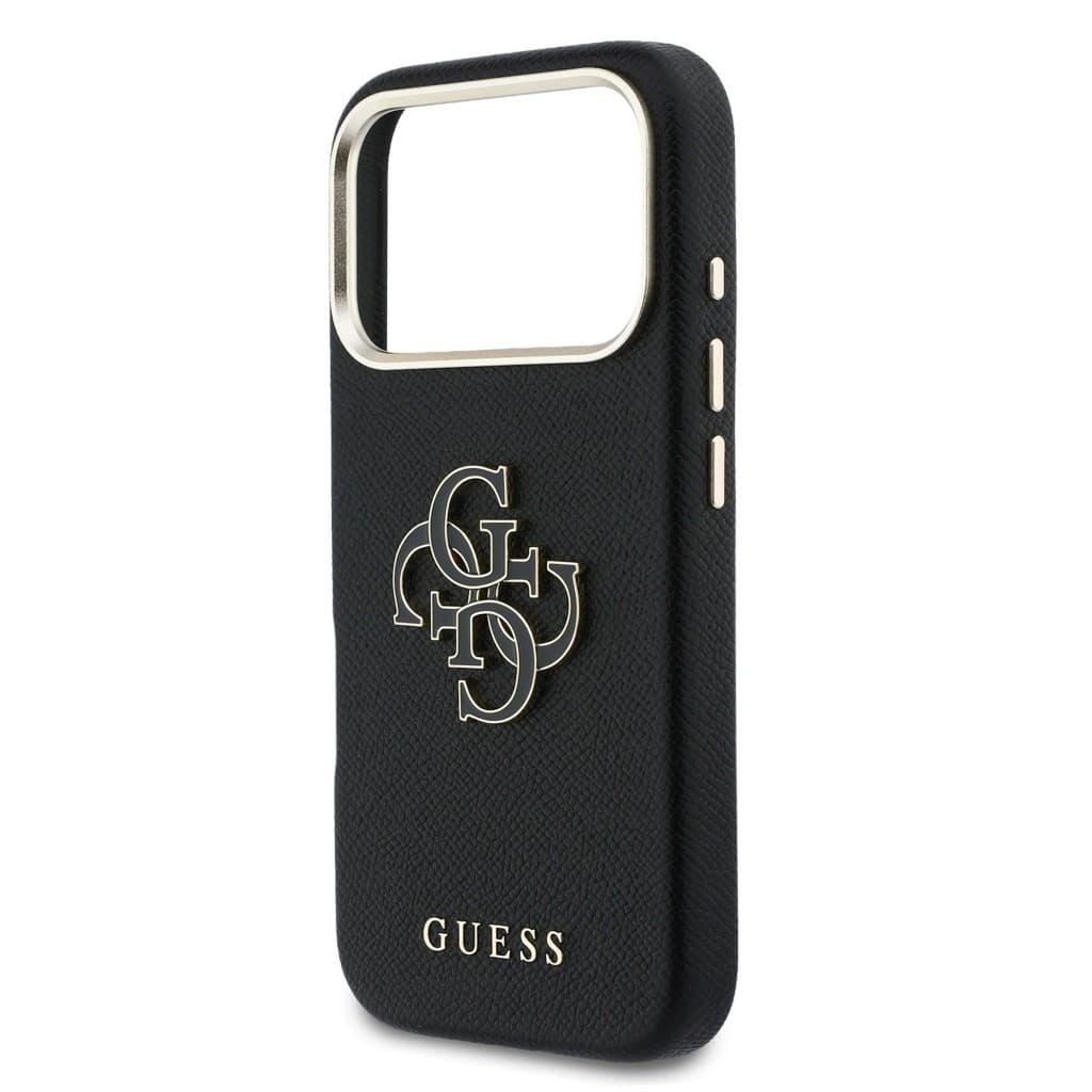 Zadní kryt Guess PU Resin Logo pro iPhone 17 Pro černý - náhled 5