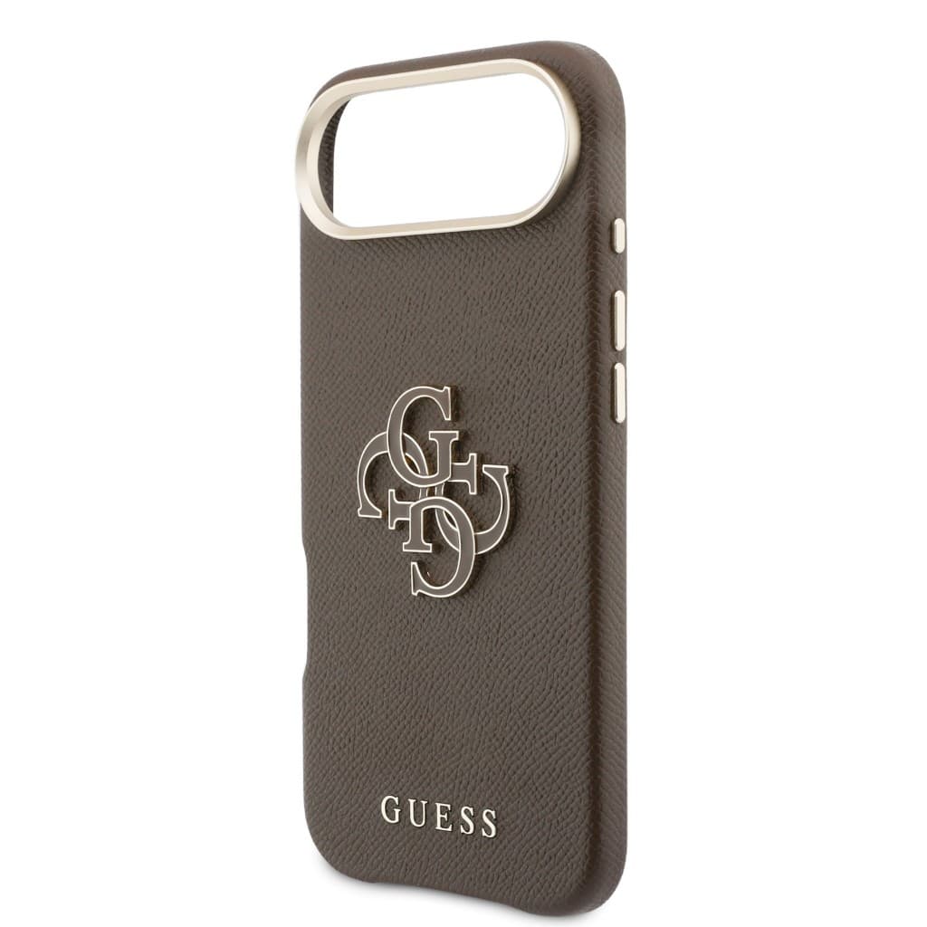 Zadní kryt Guess PU Resin Logo pro iPhone Air hnědý - náhled 5