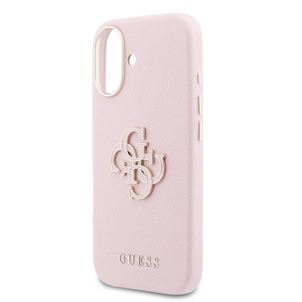 Zadní kryt Guess PU Resin Logo pro iPhone 17 růžový - náhled 5
