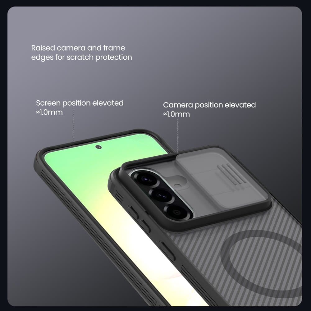 Kryt zadní magnetický Nillkin CamShield PRO pro Samsung Galaxy A57 průhledně černý - náhled 5