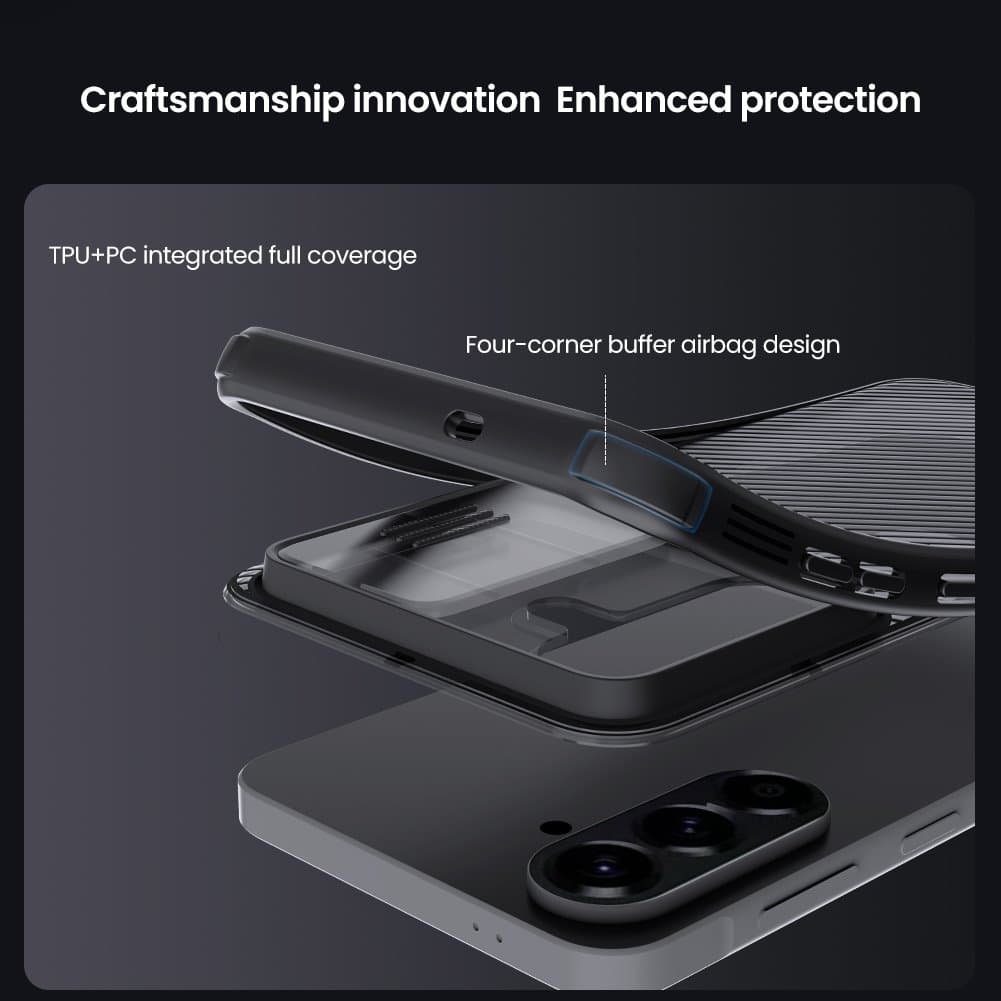 Kryt zadní Nillkin CamShield PRO pro Samsung Galaxy A57 průhledně černý - náhled 5