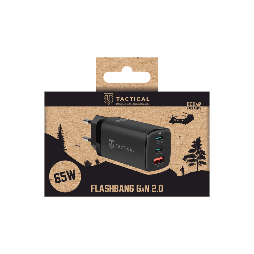 Adaptér Tactical FlashBang 2.0 GaN 65W černý - náhled 5