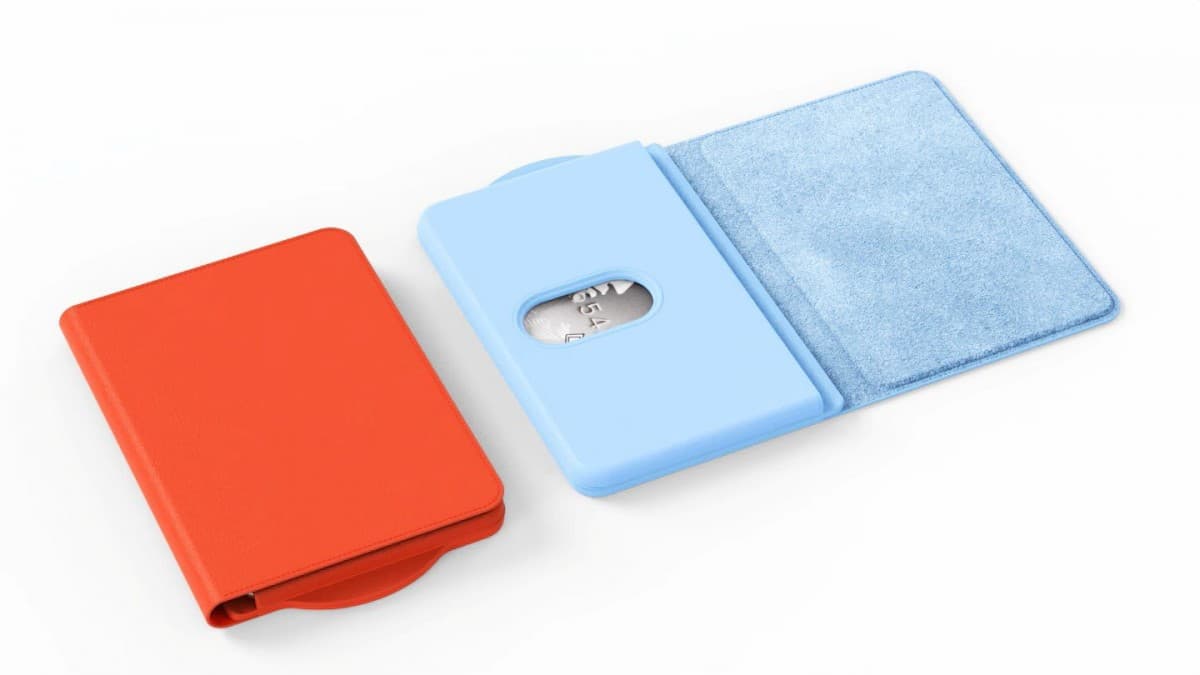 Pouzdro magnetické Samsung Card Wallet ledově modré - náhled 5