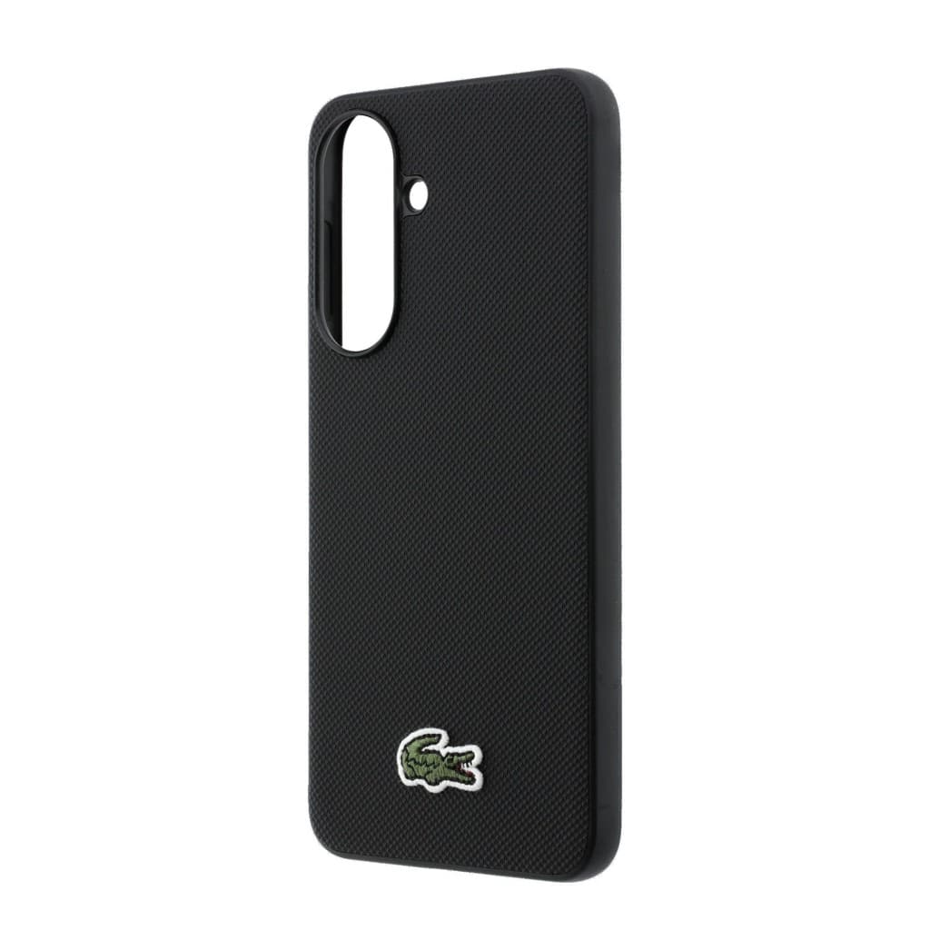Kryt Lacoste Iconic Petit Pique Woven Logo MagSafe pro Samsung Galaxy A57 černý - náhled 5