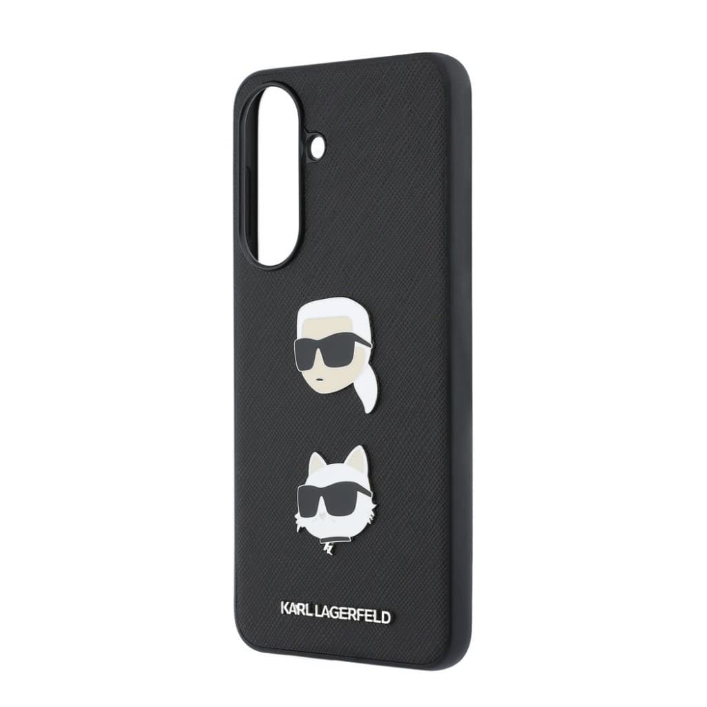 Kryt Karl Lagerfeld Liquid Silicone Metal Karl and Choupette pro Samsung Galaxy A57 černý - náhled 5