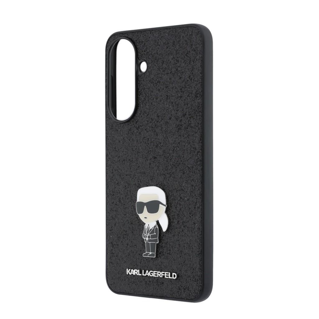 Kryt Karl Lagerfeld Fixed Glitter Metal Ikonik pro Samsung Galaxy A57 černý - náhled 5
