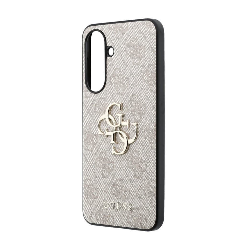 Kryt Guess PU 4G Metal Logo pro Samsung Galaxy A57 růžový - náhled 5