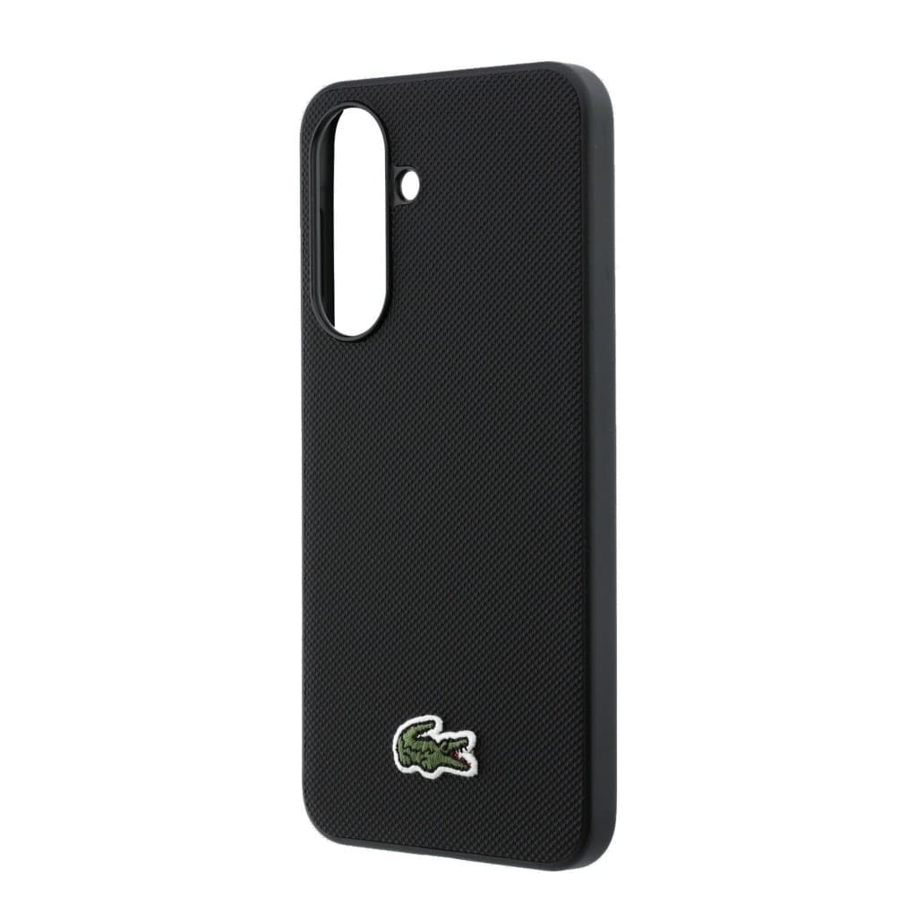 Kryt Lacoste Iconic Petit Pique Woven Logo MagSafe pro Samsung Galaxy A37 černý - náhled 5