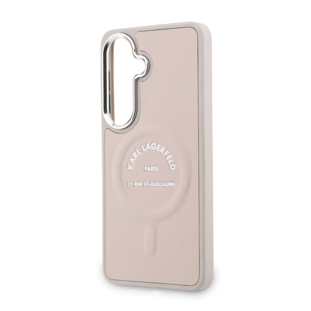 Zadní kryt Karl Lagerfeld PU RSG Logo Magnetic pro Samsung Galaxy S26 růžový - náhled 5