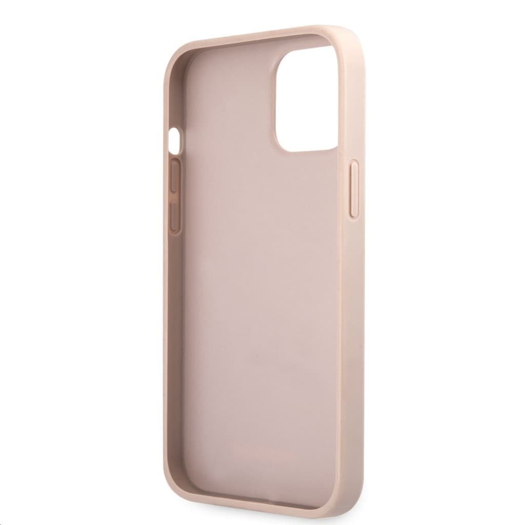 Guess PU 4G Metal Logo Zadní Kryt pro iPhone 12 Pro Max Pink - náhled 5