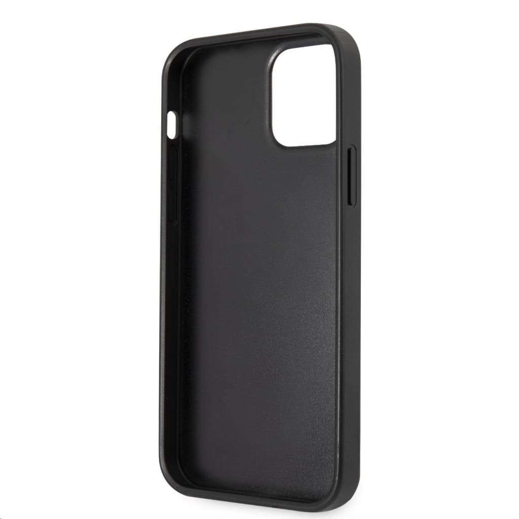 Zadní kryt Guess PU 4G Metal Logo Zadní Kryt pro iPhone 12-12 Pro Grey - náhled 5