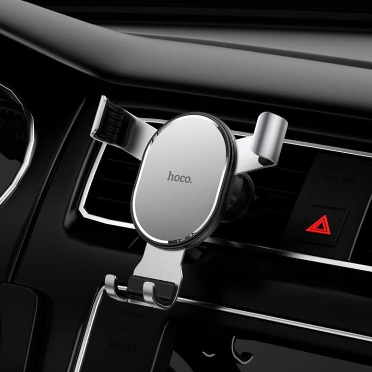 HOCO Car Holder Gravity for Air Outlet CA56 Plus Metal Armour Black - náhled 5