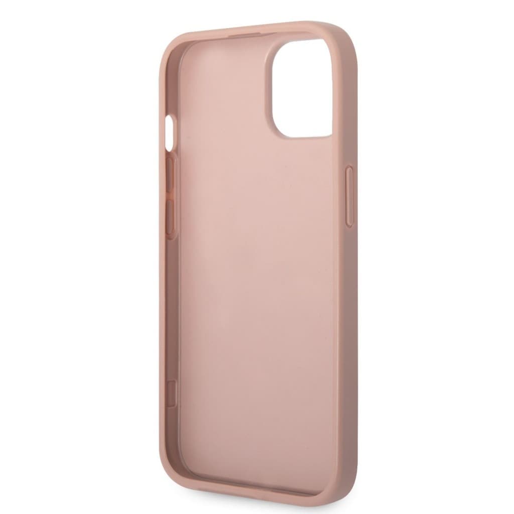 Guess PU Leather Saffiano Zadní Kryt pro iPhone 14 Plus Pink - náhled 5